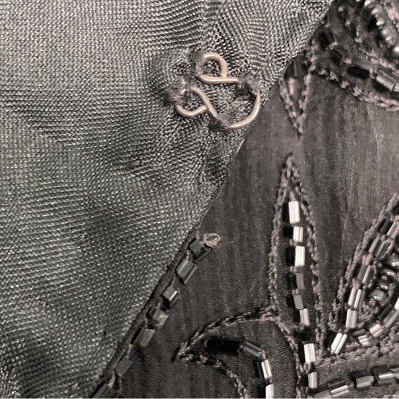 Vintage Beaded Sequin Jacket Lightweight Party Event Guest Blingy Retro Size 2X - Picture 10 of 12